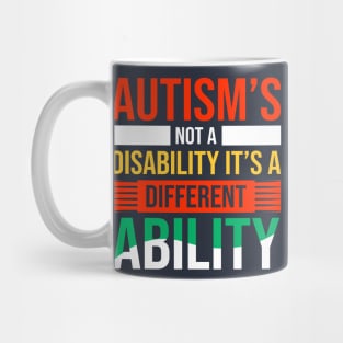 Autism Awareness Not Disability Mug